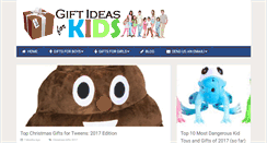 Desktop Screenshot of gift-ideas-for-kids.org